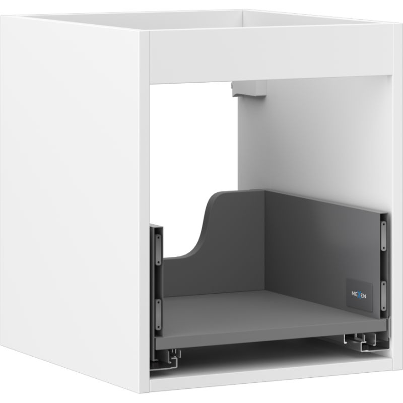 Mexen Box-A cuerpo de gabinete debajo del lavabo 40 cm, 1 cajón, blanco mate - 91AX0-0400-470-1-01