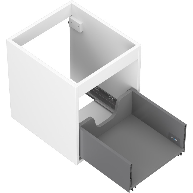 Mexen Box-A valamualuskapi korpus 40 cm, 1 sahtel, valge matt - 91AX0-0400-470-1-01