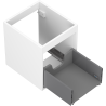 Mexen Box-A corps d'armoire sous le lavabo 40 cm, 1 tiroir, blanc mat - 91AX0-0400-470-1-01