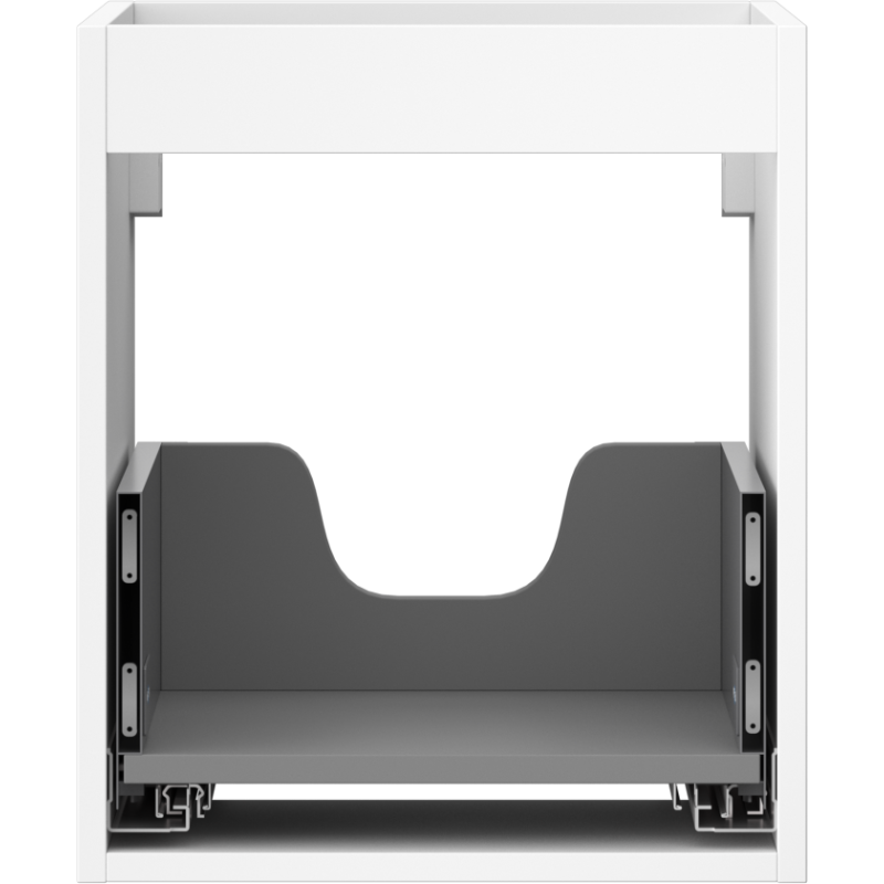 Mexen Box-A corpo de armário de lavatório 40 cm, 1 gaveta, branco mate - 91AX0-0400-470-1-01