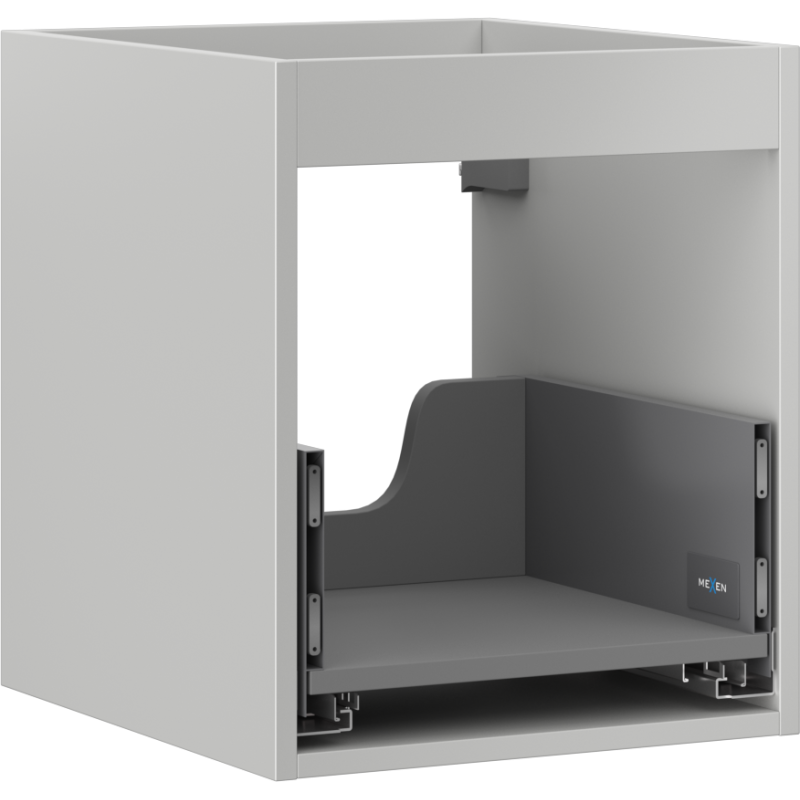 Mexen Box-A cuerpo del mueble bajo lavabo 40 cm, 1 cajón, gris mate - 91AX0-0400-470-1-62