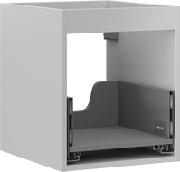 Mexen Box-A corpo de armário de lavatório 40 cm, 1 gaveta, cinza mate - 91AX0-0400-470-1-62