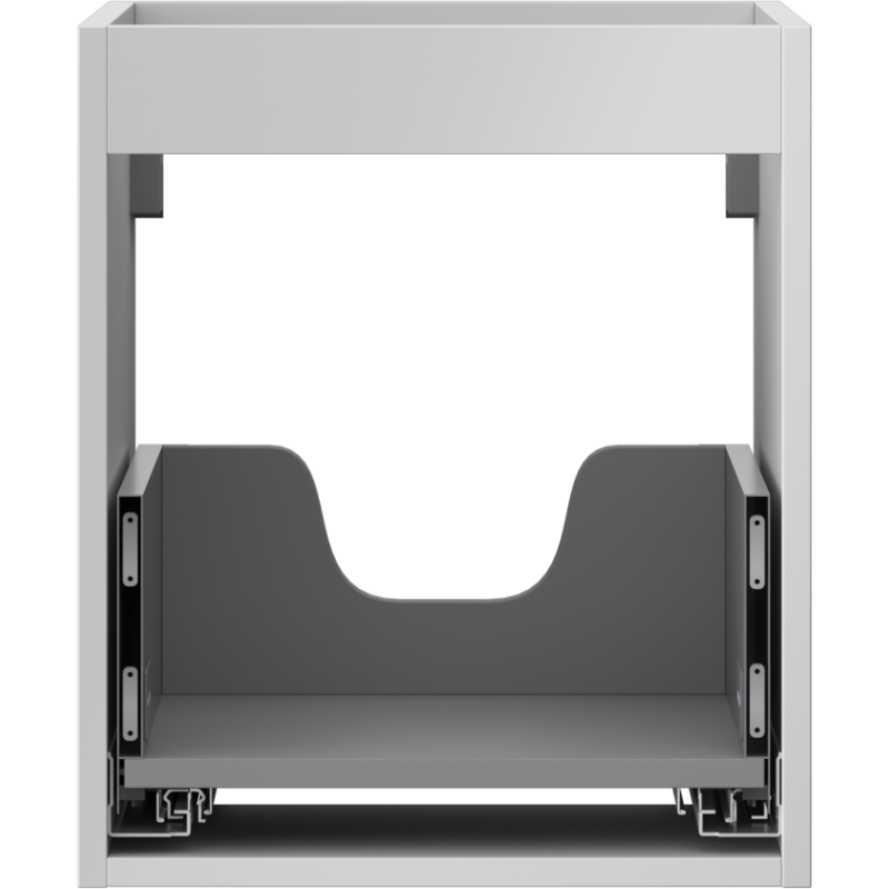 Mexen Box-A corpo dell'armadietto sottolavabo 40 cm, 1 cassetto, grigio opaco - 91AX0-0400-470-1-62