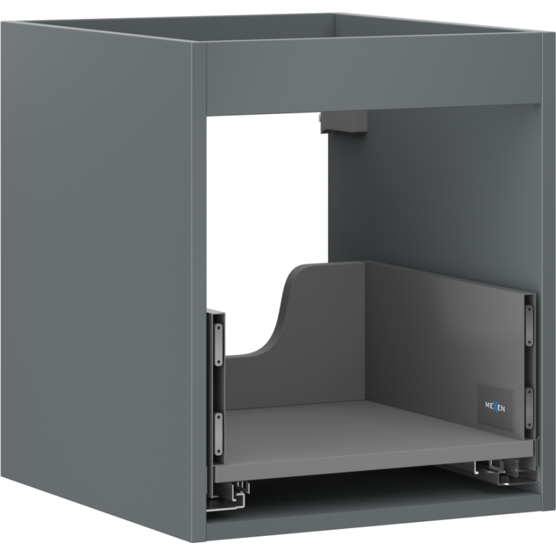 Mexen Box-A onderkast voor wastafel 40 cm, 1 lade, grafiet mat - 91AX0-0400-470-1-66