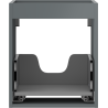 Mexen Box-A onderkast voor wastafel 40 cm, 1 lade, grafiet mat - 91AX0-0400-470-1-66