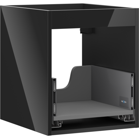Mexen Box-A Korpus des Waschtischunterschranks 40 cm, 1 Schublade, Schwarz Hochglanz - 91AX0-0400-470-1-70
