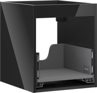 Mexen Box-A corps de meuble sous-lavabo 40 cm, 1 tiroir, noir brillant - 91AX0-0400-470-1-70