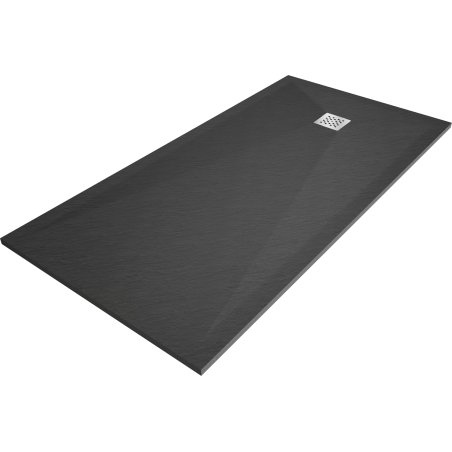 Mexen Stone+ rectangular composite shower tray 180 x 100 cm, anthracite - 44711018
