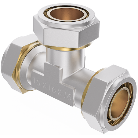 Mexen PEX-S Té à visser PEX 25 x 25 x 25 - W97230-252525-00