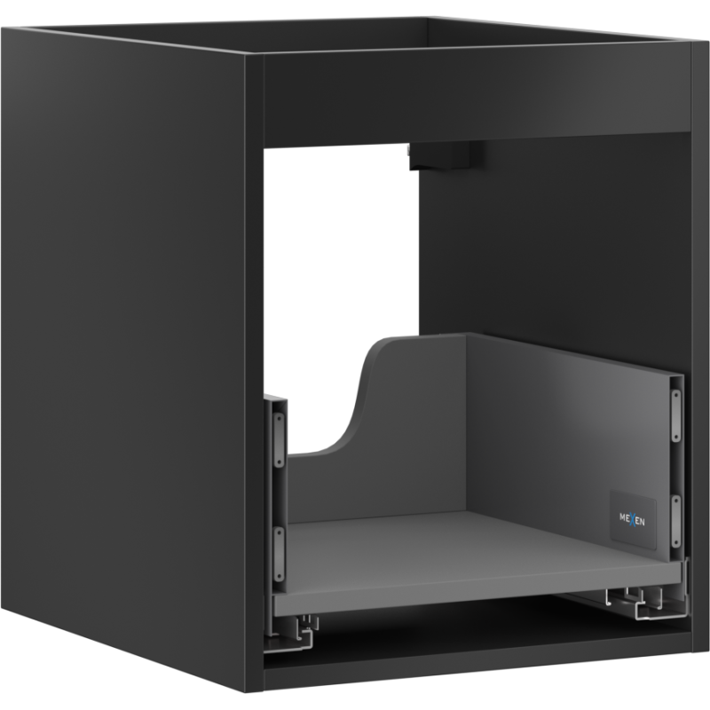 Mexen Box-A Korpus vum Ënnerlavabo Schaf 40 cm, 1 Tirang, schwaarz matt - 91AX0-0400-470-1-71