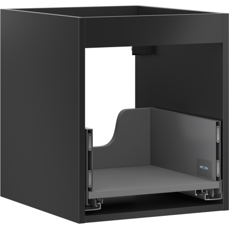 Mexen Box-A estrutura de armário para lavatório de 40 cm, 1 gaveta, preto mate - 91AX0-0400-470-1-71