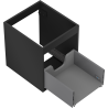 Mexen Box-A Korpus des Waschtischunterschranks 40 cm, 1 Schublade, Schwarz Matt - 91AX0-0400-470-1-71