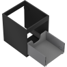 Mexen Box-A Korpus für Waschtischunterschrank 40 cm, 1 Schublade, Schwarz Matt - 91AX0-0400-470-1-71