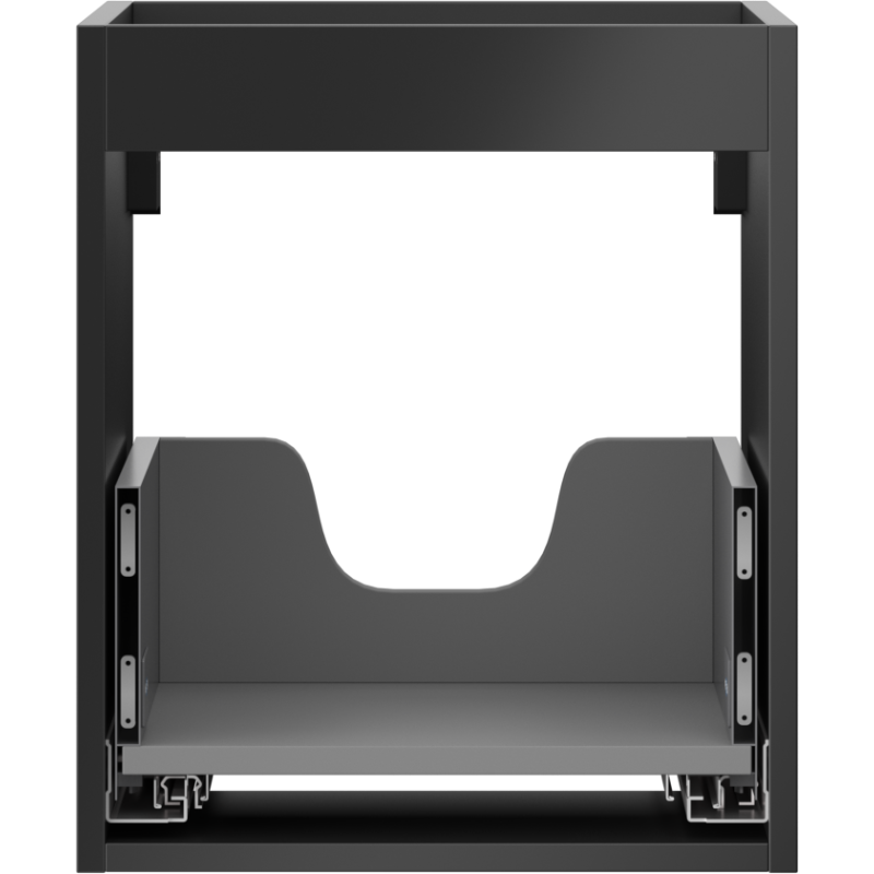 Mexen Box-A cuerpo del gabinete bajo lavabo 40 cm, 1 cajón, negro mate - 91AX0-0400-470-1-71