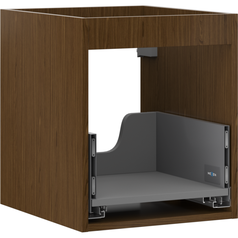 Mexen Box-A cuerpo de armario bajo lavabo 40 cm, 1 cajón, nogal - 91AX0-0400-470-1-86
