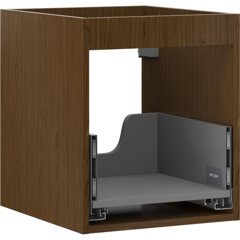 Mexen Box-A ogrodje omarice pod umivalnik, 40 cm, 1 predal, oreh - 91AX0-0400-470-1-86