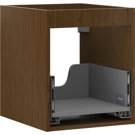 Mexen Box-A cuerpo de armario bajo lavabo 40 cm, 1 cajón, nogal - 91AX0-0400-470-1-86