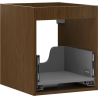 Mexen Box-A cuerpo de armario bajo lavabo 40 cm, 1 cajón, nogal - 91AX0-0400-470-1-86