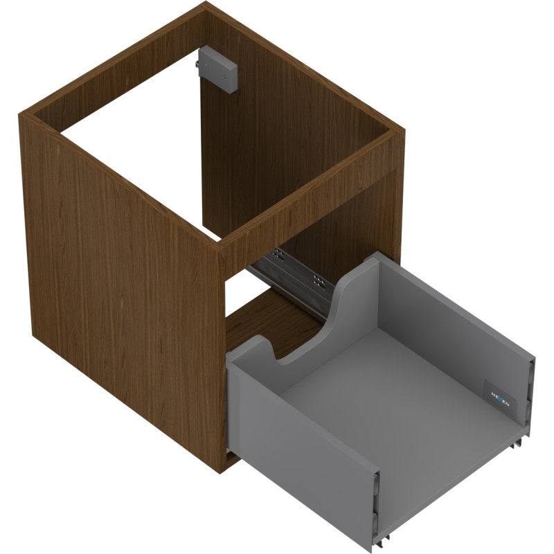 Mexen Box-A valamualuse kapi korpus 40 cm, 1 sahtel, pähkel - 91AX0-0400-470-1-86