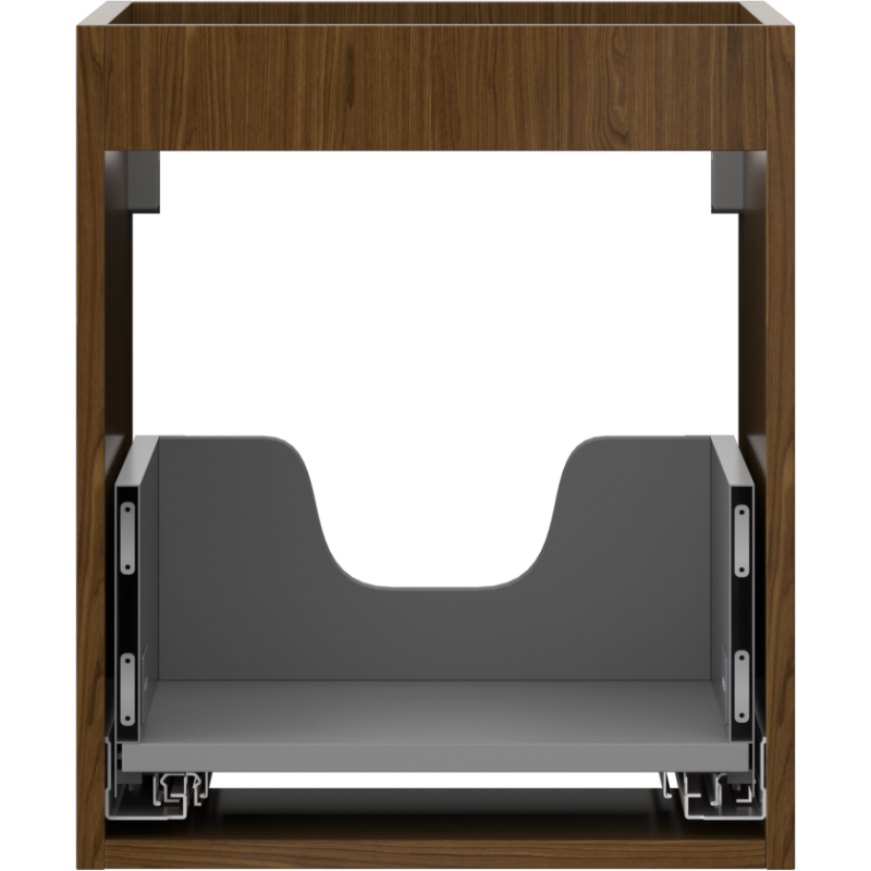 Mexen Box-A corpo dell'armadietto sottolavabo 40 cm, 1 cassetto, noce - 91AX0-0400-470-1-86