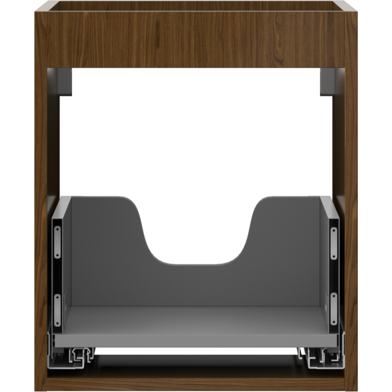 Mexen Box-A corpo do armário para lavatório 40 cm, 1 gaveta, nogueira - 91AX0-0400-470-1-86