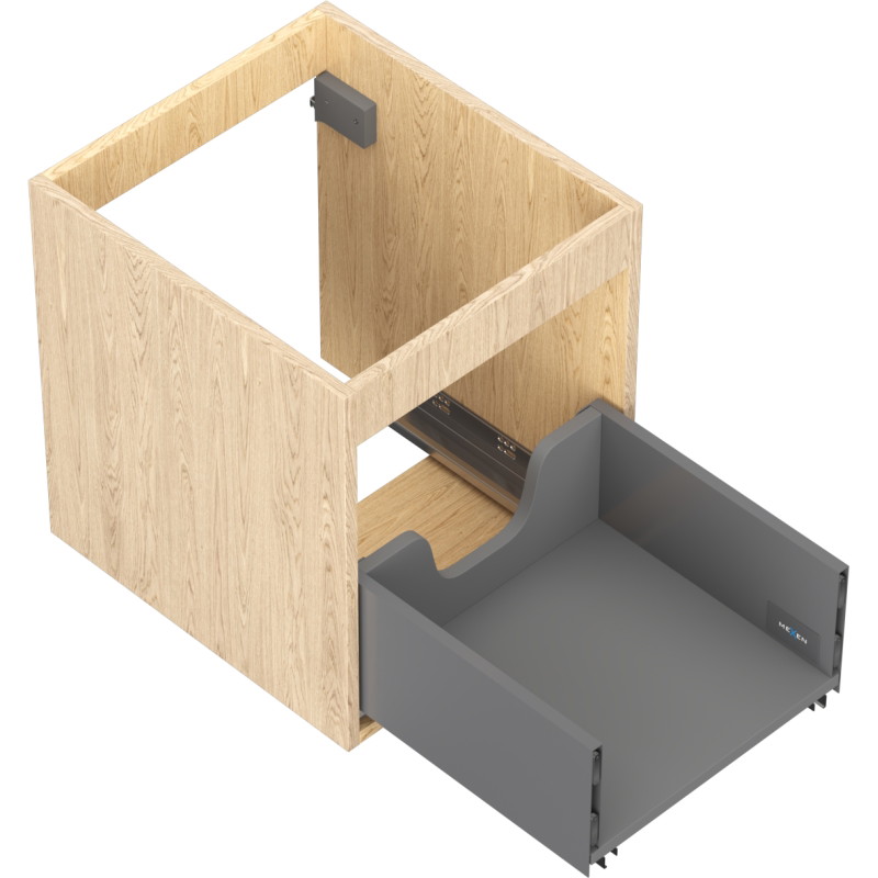 Mexen Box-A korpus ormarića ispod umivaonika 40 cm, 1 ladica, hrast - 91AX0-0400-470-1-81