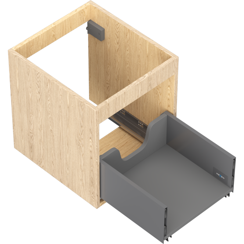 Mexen Box-A korpus szafki podumywalkowej 40 cm, 1 szuflada, dąb - 91AX0-0400-470-1-81