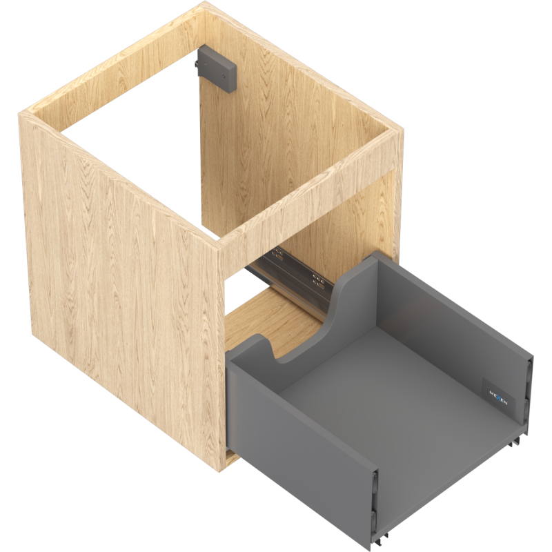 Mexen Box-A σώμα ντουλαπιού κάτω από νιπτήρα 40 cm, 1 συρτάρι, δρυς - 91AX0-0400-470-1-81