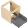 Mexen Box-A Unterschrank-Korpus 40 cm, 1 Schublade, Eiche - 91AX0-0400-470-1-81