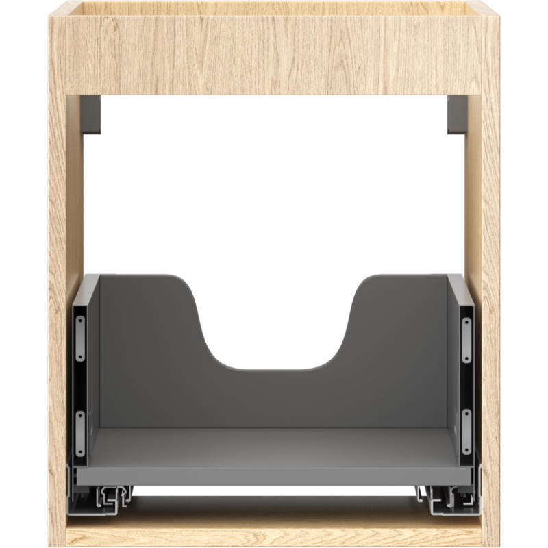 Mexen Box-A cuerpo de mueble de lavabo 40 cm, 1 cajón, roble - 91AX0-0400-470-1-81