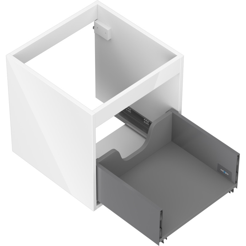 Mexen Box-A kapinädala kapp 45 cm, 1 sahtel, valge läige - 91AX0-0450-470-1-00