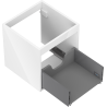 Mexen Box-A kastlichaam voor wastafelonderkast 45 cm, 1 lade, wit glans - 91AX0-0450-470-1-00