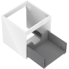Mexen Box-A washbasin cabinet body 45 cm, 1 drawer, white gloss - 91AX0-0450-470-1-00