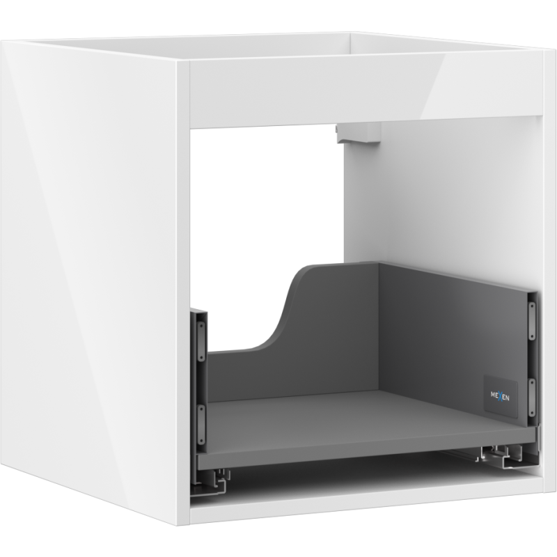 Mexen Box-A Korpus für Waschtischunterschrank 45 cm, 1 Schublade, weiß glänzend - 91AX0-0450-470-1-00