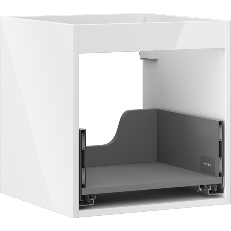 Mexen Box-A vanity cabinet body 45 cm, 1 drawer, white gloss - 91AX0-0450-470-1-00