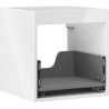 Mexen Box-A Korpus für Waschtischunterschrank 45 cm, 1 Schublade, Weiß Hochglanz - 91AX0-0450-470-1-00