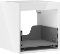 Mexen Box-A Korpus für Waschtischunterschrank 45 cm, 1 Schublade, weiß glänzend - 91AX0-0450-470-1-00