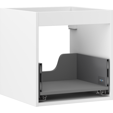 Mexen Box-A corpo de armário para lavatório 45 cm, 1 gaveta, branco mate - 91AX0-0450-470-1-01