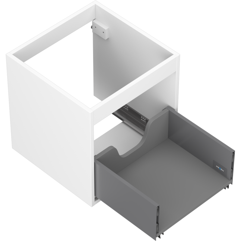 Mexen Box-A korpus szafki podumywalkowej 45 cm, 1 szuflada, biały mat - 91AX0-0450-470-1-01