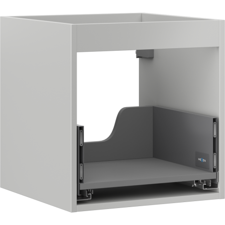 Mexen Box-A corps de meuble sous-vasque 45 cm, 1 tiroir, gris mat - 91AX0-0450-470-1-62