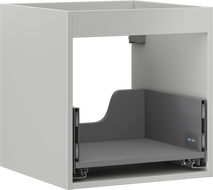 Mexen Box-A corps du meuble sous-lavabo 45 cm, 1 tiroir, gris mat - 91AX0-0450-470-1-62