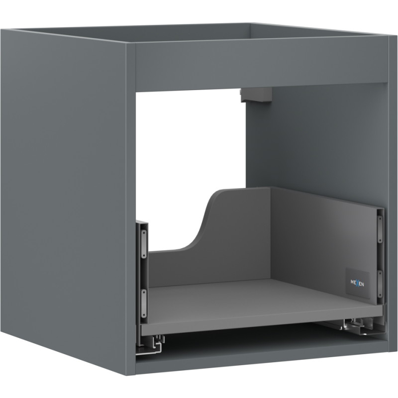 Mexen Box-A kastlichaam voor wastafelonderkast 45 cm, 1 lade, grafiet mat - 91AX0-0450-470-1-66