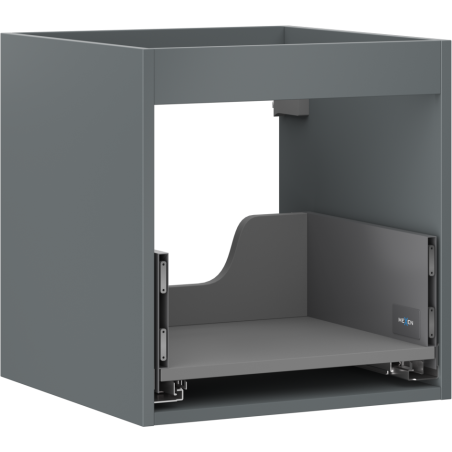 Mexen Box-A corps de meuble sous-vasque 45 cm, 1 tiroir, graphite mat - 91AX0-0450-470-1-66