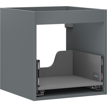 Mexen Box-A corps du meuble sous-lavabo 45 cm, 1 tiroir, graphite mat - 91AX0-0450-470-1-66