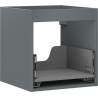 Mexen Box-A cuerpo de armario para lavabo de 45 cm, 1 cajón, grafito mate - 91AX0-0450-470-1-66