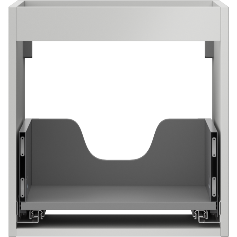 Mexen Box-A corps du meuble sous-lavabo 45 cm, 1 tiroir, gris mat - 91AX0-0450-470-1-62