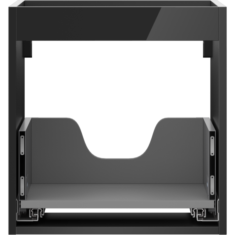 Mexen Box-A struttura del mobile da bagno 45 cm, 1 cassetto, nero lucido - 91AX0-0450-470-1-70