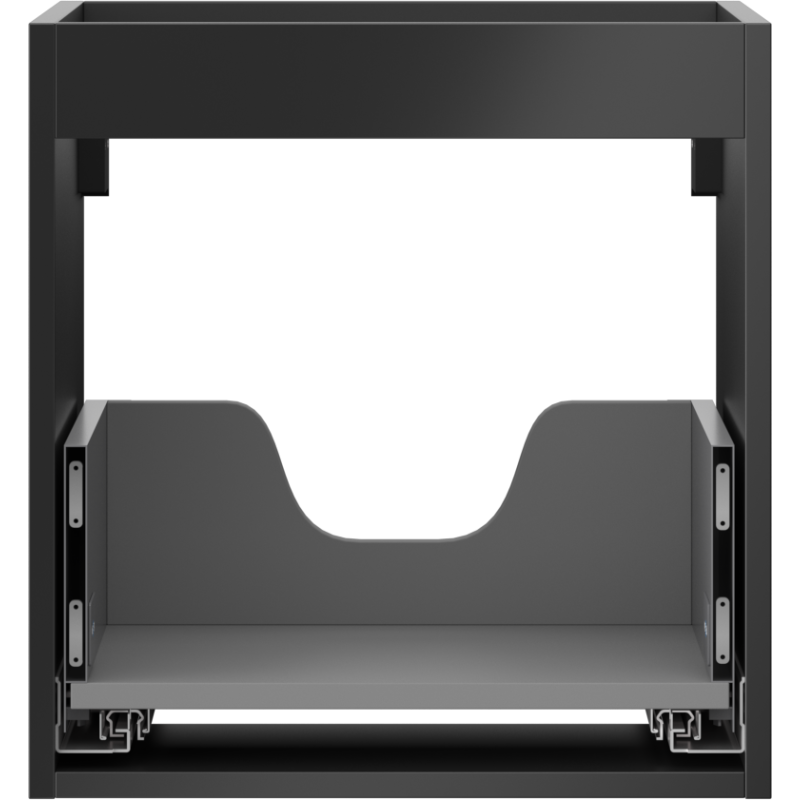 Mexen Box-A corpo dell'armadietto sotto lavabo 45 cm, 1 cassetto, nero opaco - 91AX0-0450-470-1-71