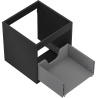 Mexen Box-A valamu aluskapi korpus 45 cm, 1 sahtel, must matt - 91AX0-0450-470-1-71