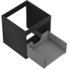 Mexen Box-A vanity unit corpus 45 cm, 1 drawer, black matt - 91AX0-0450-470-1-71